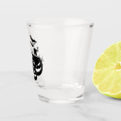 Halloween in black and white schnapsglas (Rechts)