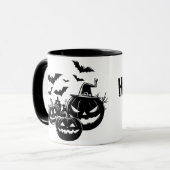 Halloween in black and white tasse (Vorderseite Links)