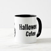 Halloween in black and white tasse (VorderseiteRechts)