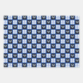 Halloween in Blau Geschenkpapier Set (Vorderseite)