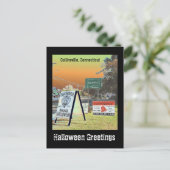 Halloween in Collinsville Postkarte (Stehend Vorderseite)
