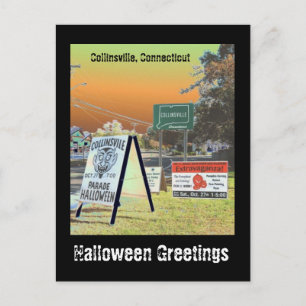 Halloween in Collinsville Postkarte