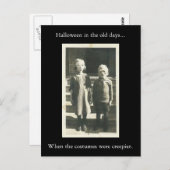 Halloween in den alten Tagen... Postkarte (Vorne/Hinten)