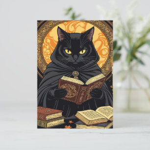 Halloween in Hardback eine Katze lesen Bücher Einladung
