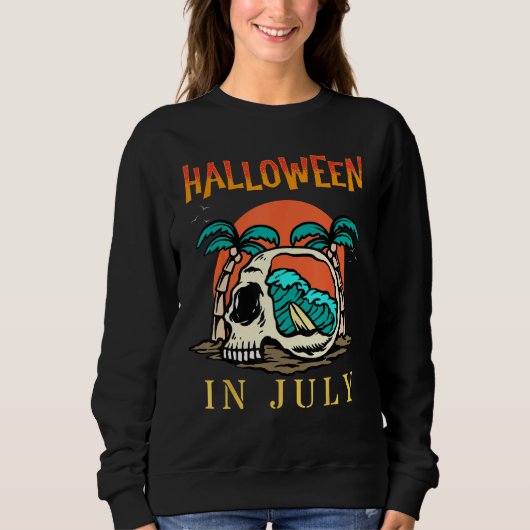 Halloween in July Summer Vacation Beach Family Tr Sweatshirt (Vorderseite)