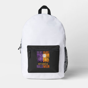 Halloween In Meinem Herzen Gruseliger Friedhof Bedruckter Rucksack