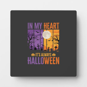 Halloween in meinem Herzen gruseliger Friedhof Fotoplatte