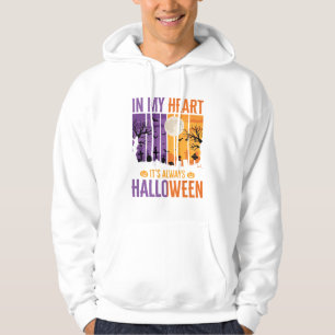 Halloween in meinem Herzen gruseliger Friedhof Hoodie