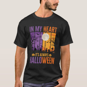 Halloween in meinem Herzen gruseliger Friedhof T-Shirt