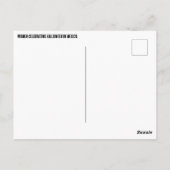 Halloween in Mexiko Postkarte (Rückseite)