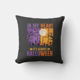 Halloween In My Heart Gruseliger Friedhof Kissen