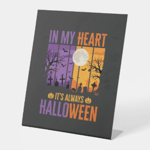 Halloween In My Heart Gruseliger Friedhof Sockelschild