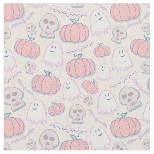 Halloween in Pastels Stoff (Nahaufnahme)