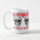Halloween Independence Day mit Skull Kaffeetasse (Links)