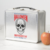 Halloween Independence Day mit Skull Metall Brotdose (Beispiel)