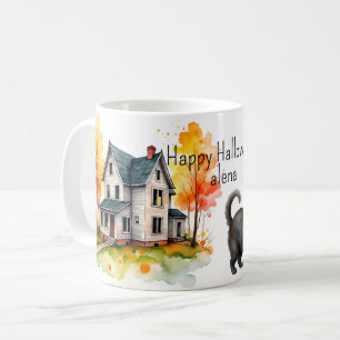 Halloween individuell gestaltete Tasse mit Text Pe