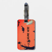 Halloween, Individuelle Name Gepäckmarke Gepäckanhänger (Rückseite vertikal)
