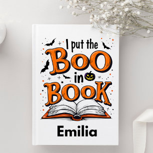 Halloween-Individuelle Name-Notebook für Schriftst Notizblock