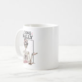 Halloween Ing Schließlich Bridesmaid Skeleton Bach Kaffeetasse (Vorderseite Links)