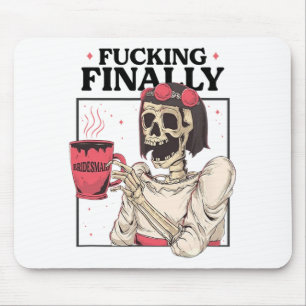 Halloween Ing Schließlich Bridesmaid Skeleton Bach Mousepad