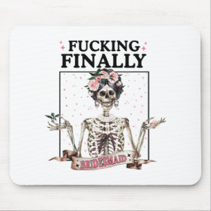 Halloween Ing Schließlich Bridesmaid Skeleton Bach Mousepad