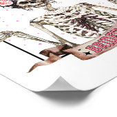 Halloween Ing Schließlich Bridesmaid Skeleton Bach Poster (Ecke)
