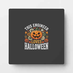 Halloween-Ingenieur-Kürbis-Vektor Fotoplatte