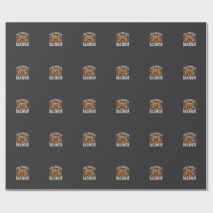 Halloween-Ingenieur-Kürbis-Vektor Geschenkpapier