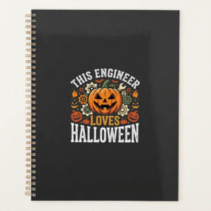 Halloween-Ingenieur-Kürbis-Vektor Planer