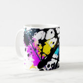 Halloween Ink Spritzer Holiday Tasse (Vorderseite Links)