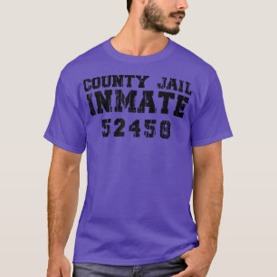 Halloween Inmate Gefängnis Männer Frauen Anzug Laz T-Shirt