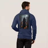 Halloween Inspired ghost Hoodie (Schwarz voll)