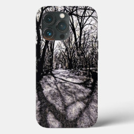 Halloween Inspiriert Black and White Phone Case