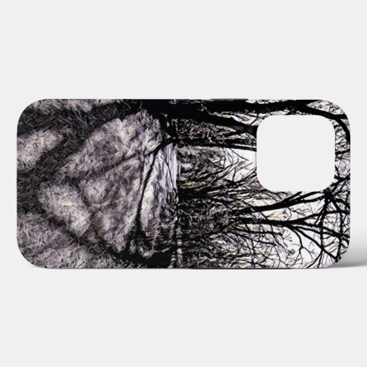 Halloween Inspiriert Black and White Phone Case (Rückseite (Horizontal))