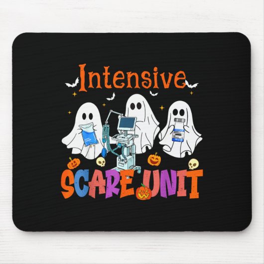 Halloween Intensivstation E Unit Geist Krankenschw Mousepad (Vorne)