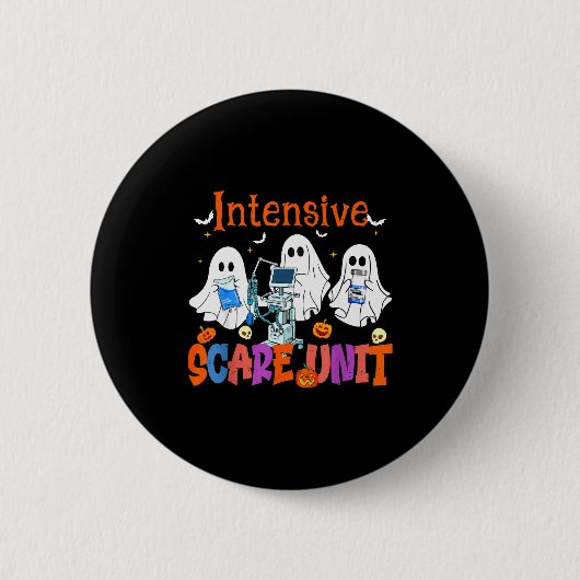 Halloween-Intensivstation Geist-Krankenschwester I Button (Vorderseite)