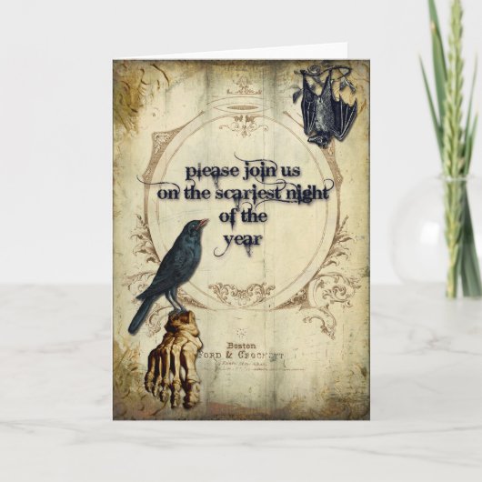 Halloween Invitation Dankeskarte (Vorderseite)