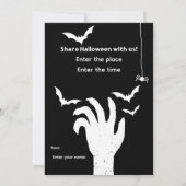 Halloween invitation einladung (Rückseite)