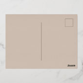 Halloween Invitation | Spooky Witch Greeting Card Folie Einladungspostkarte (Rückseite)