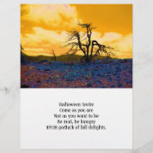 Halloween Invite Existential Tree Crisis Briefbogen (Vorderseite)