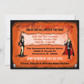 Halloween Invite - Halloween Costume Party Einladung (Rückseite)