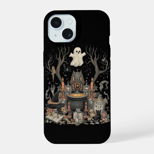 Halloween iPhone 15 Hülle (Rückseite)