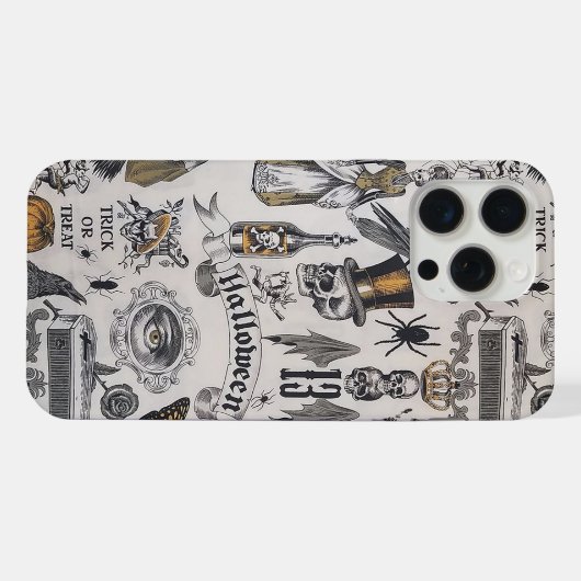 Halloween iPhone Hülle (Rückseite (Horizontal))