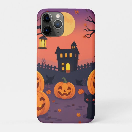 Halloween iPhone & iPad Case - Niedliche Pumpkins (Rückseite)