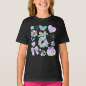 Halloween-Iridescent tie dye Neon Ghost Girl T-Shirt (Vorderseite)