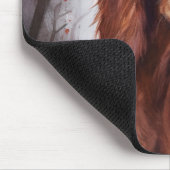 Halloween Irish Red Setter mit Pumpkins Beängstige Mousepad (Ecke)