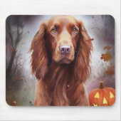 Halloween Irish Red Setter mit Pumpkins Beängstige Mousepad (Vorne)