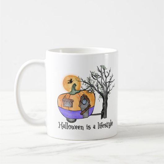 Halloween Is A Lifestyle | Camper | Trailer Kaffeetasse (Links)