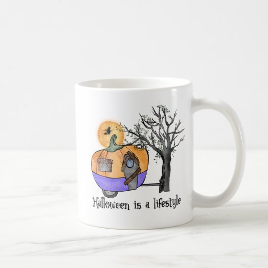Halloween Is A Lifestyle | Camper | Trailer Kaffeetasse (Rechts)