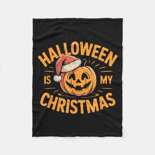 Halloween Is My Christmas Funny Spooky Statement Fleecedecke (Vorderseite)